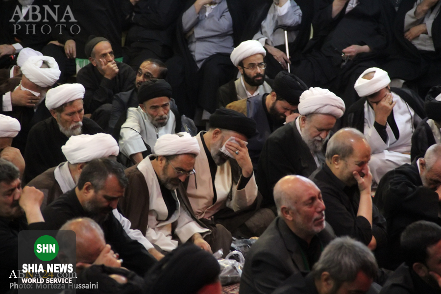 عزاداری شهادت امام حسن مجتبی(ع) در دفتر آیت&zwnj;الله صافی گلپایگانی