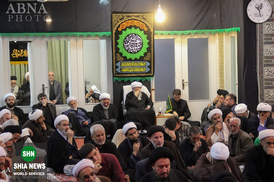 عزاداری شهادت امام حسن مجتبی(ع) در دفتر آیت&zwnj;الله صافی گلپایگانی