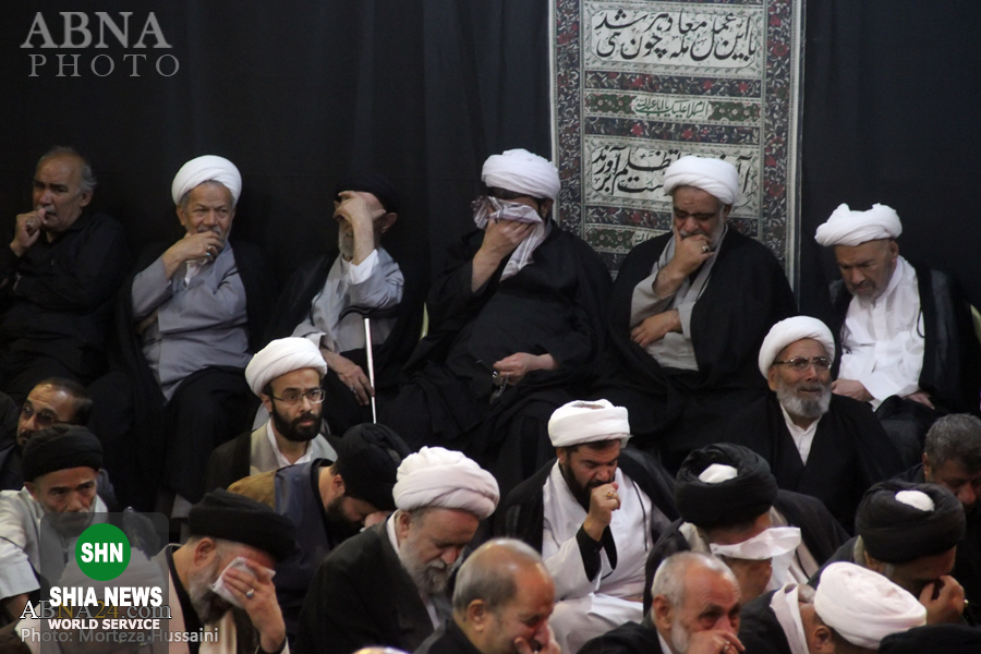 عزاداری شهادت امام حسن مجتبی(ع) در دفتر آیت&zwnj;الله صافی گلپایگانی