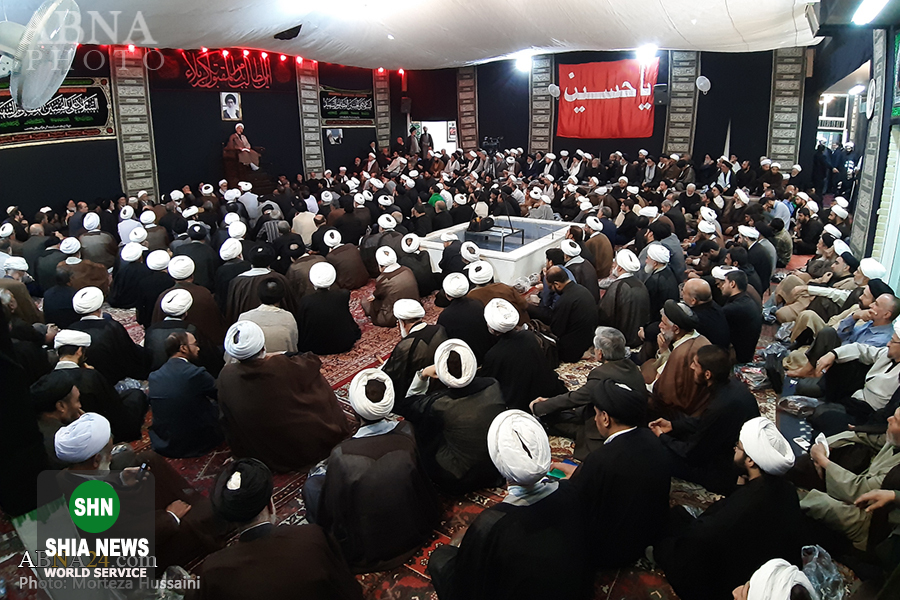 عزاداری شهادت امام حسن مجتبی(ع) در دفتر آیت&zwnj;الله صافی گلپایگانی