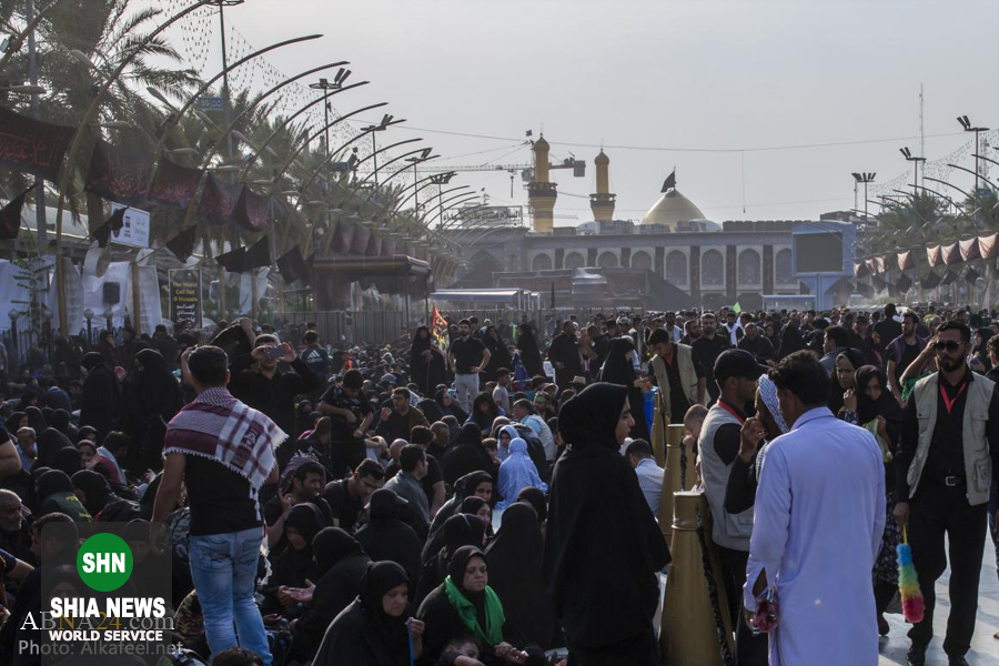حضور گسترده زائرین اربعین حسینی در کربلای معلی حضور گسترده زائرین اربعین حسینی در کربلای معلی