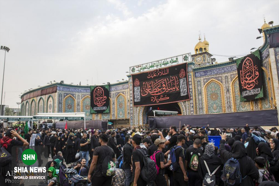 حضور گسترده زائرین اربعین حسینی در کربلای معلی حضور گسترده زائرین اربعین حسینی در کربلای معلی