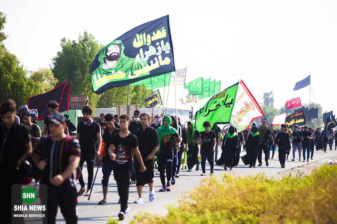 ثبت حضور عاشقانه زائران اربعین حسینی در لنز دوربین ثبت حضور عاشقانه زائران اربعین حسینی در لنز دوربین