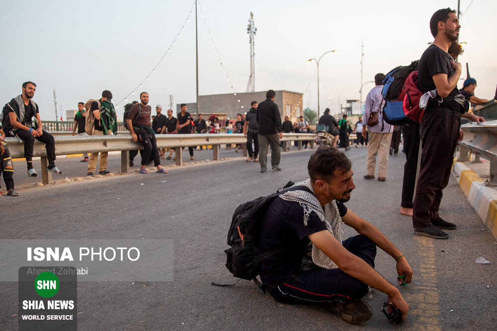 ورود زائران اربعین حسینی به کربلا