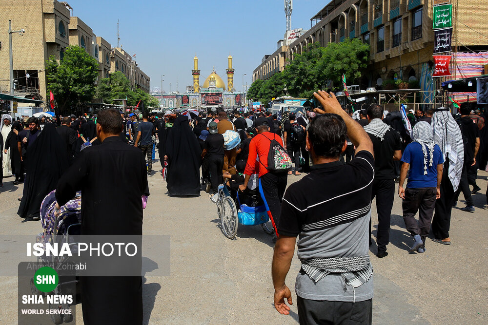 ورود زائران اربعین حسینی به کربلا