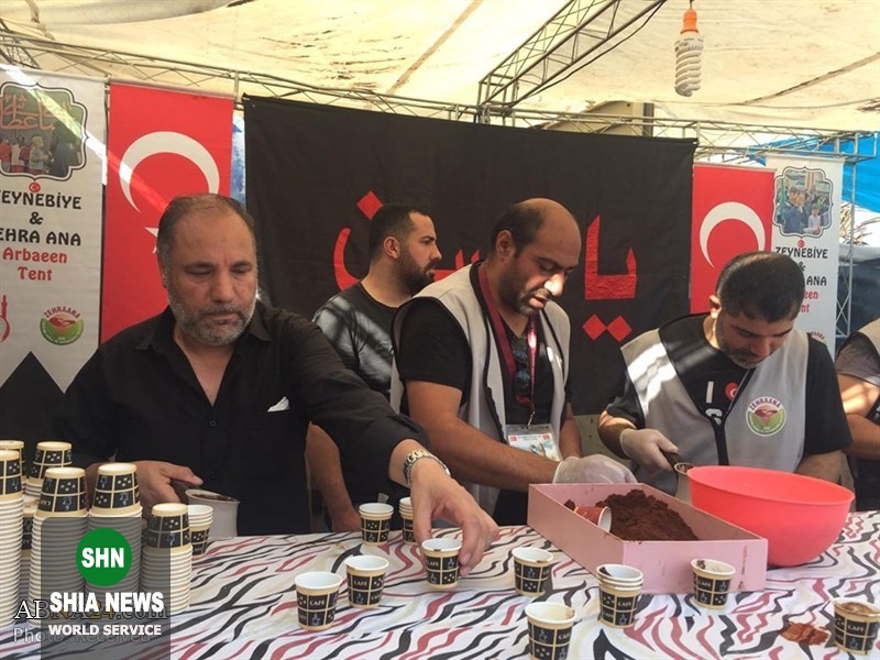 موکب شیعیان ترکیه در مسیر نجف ـ کربلا