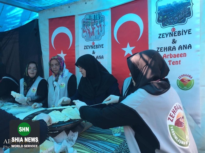 موکب شیعیان ترکیه در مسیر نجف ـ کربلا