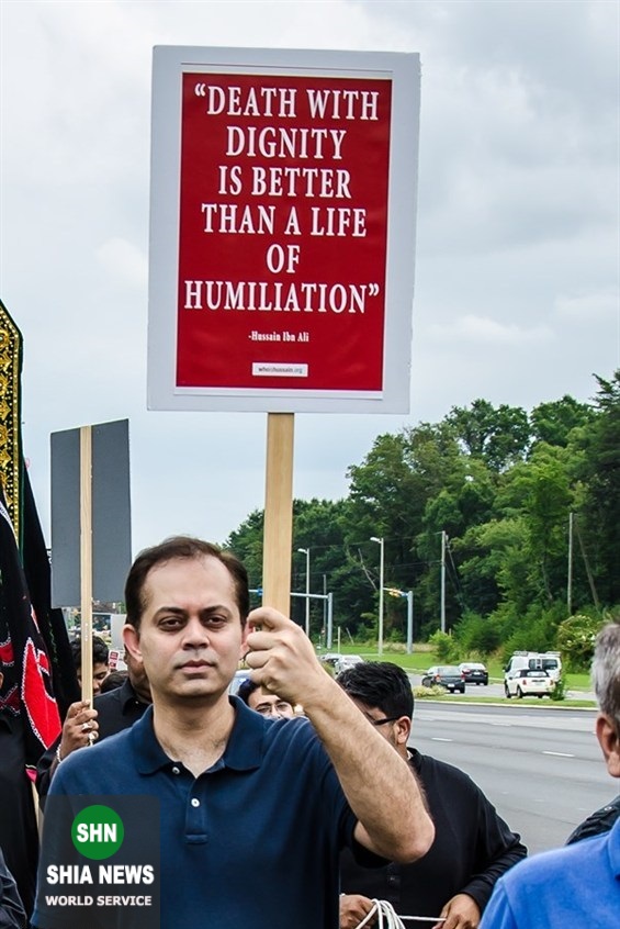 راهپیمایی در واشنگتن دی سی با هدف تبلیغ پیام عاشورا