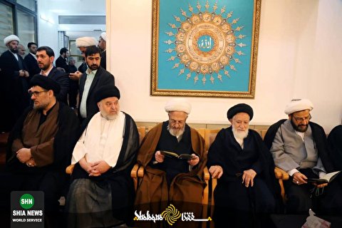 مراسم هفتمین روز ترحیم آیت الله علامه سید جعفر مرتضی عاملی در موسسه آل البیت(ع)