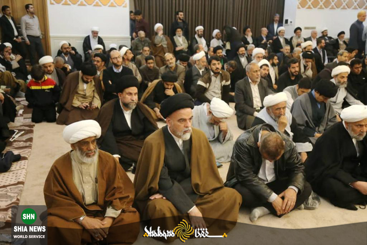 مراسم هفتمین روز ترحیم آیت الله علامه سید جعفر مرتضی عاملی در موسسه آل البیت(ع)