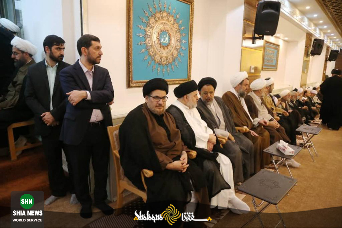 مراسم هفتمین روز ترحیم آیت الله علامه سید جعفر مرتضی عاملی در موسسه آل البیت(ع)