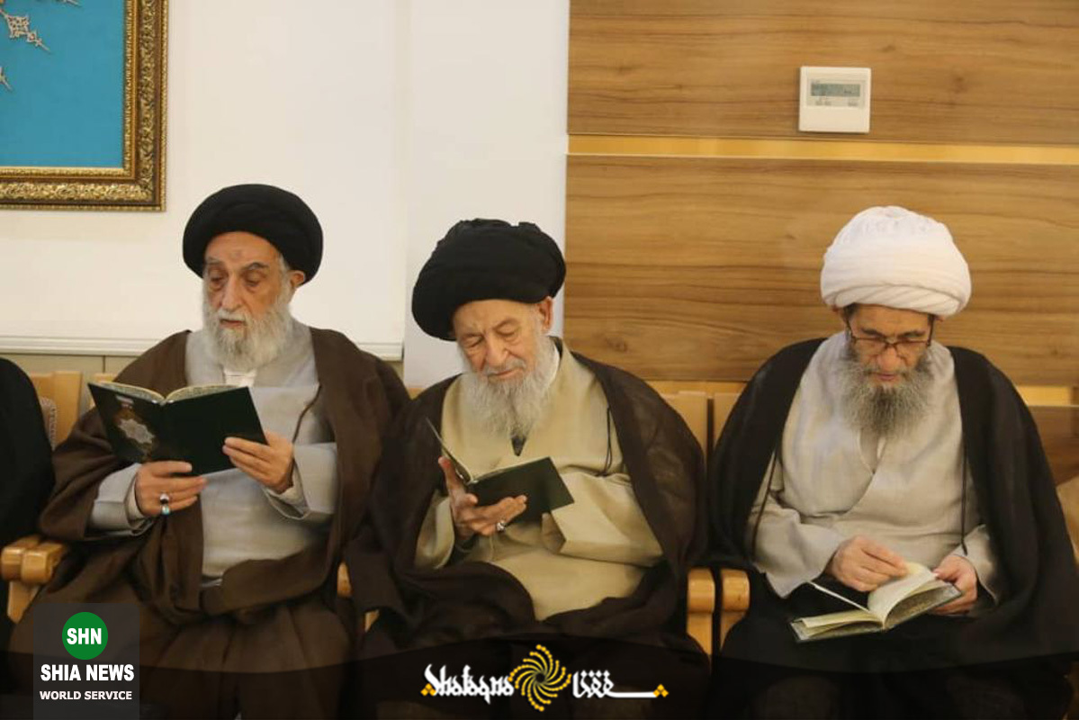 مراسم هفتمین روز ترحیم آیت الله علامه سید جعفر مرتضی عاملی در موسسه آل البیت(ع)