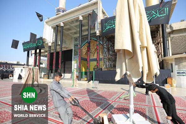 حرم امامین عسکریین (علیهم السلام) سیاهپوش شد حرم امامین عسکریین (علیهم السلام) سیاهپوش شد