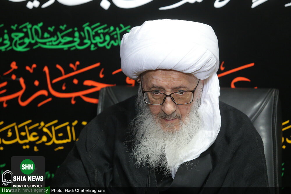 دسته عزاداری شهادت امام حسن عسکری(ع) با حضور آیت الله وحید خراسانی دسته عزاداری شهادت امام حسن عسکری(ع) با حضور آیت الله وحید خراسانی