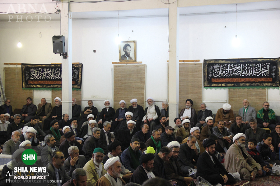 مراسم عزاداری در دفتر آیت&zwnj;الله صافی گلپایگانی در سالروز شهادت امام حسن عسکری(ع)