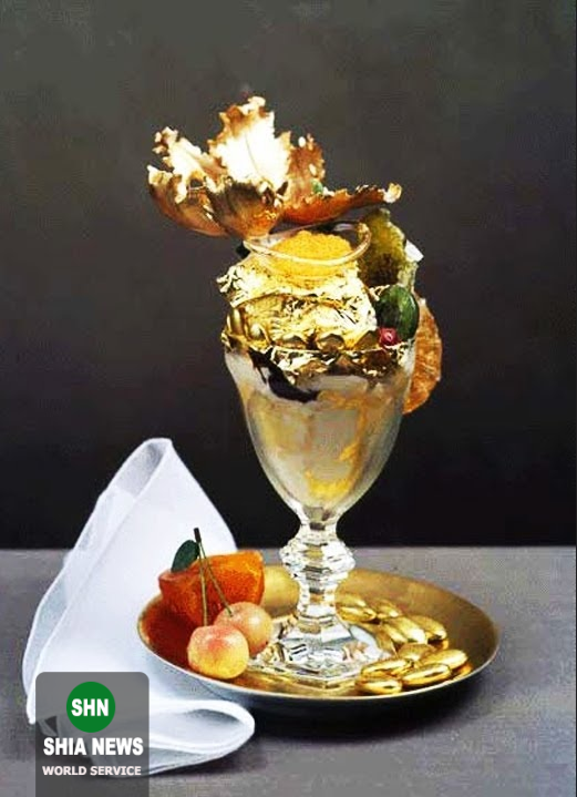 فروش دونات، بستنی و استیک با طعم طلا در مشهد