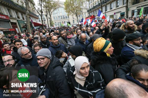 تظاهرات هزاران نفر علیه اسلام هراسی در پاریس تظاهرات هزاران نفر علیه اسلام هراسی در پاریس