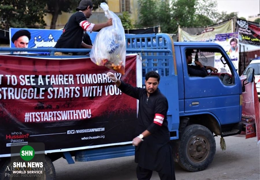 نظافت خیابان‌های کراچی پاکستان از سوی اعضای حسین کیست؟