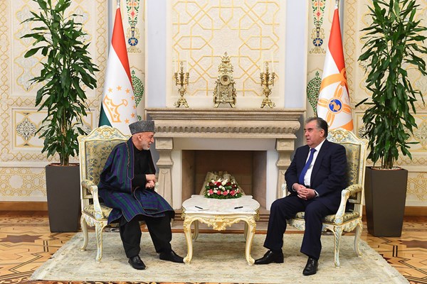 دیدار رحمان با رئیس جمهور سابق افغانستان