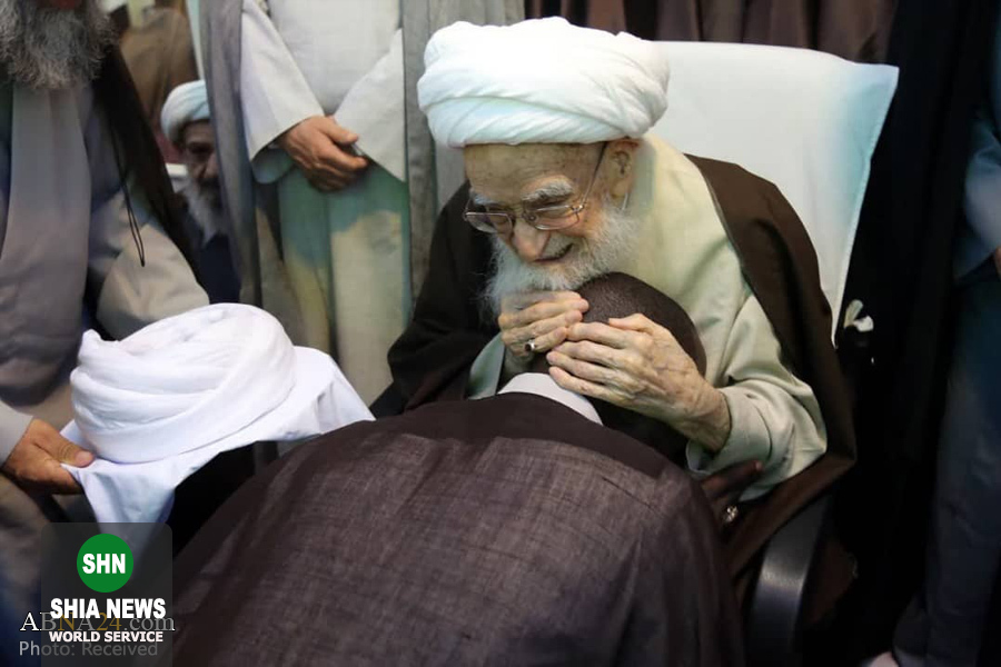 محبت ویژه آیت&zwnj;الله صافی گلپایگانی به طلبه آفریقایی