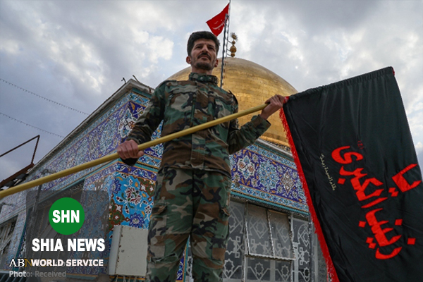 مراسم تعویض پرچم حرم حضرت زینب(سلام الله علیها)