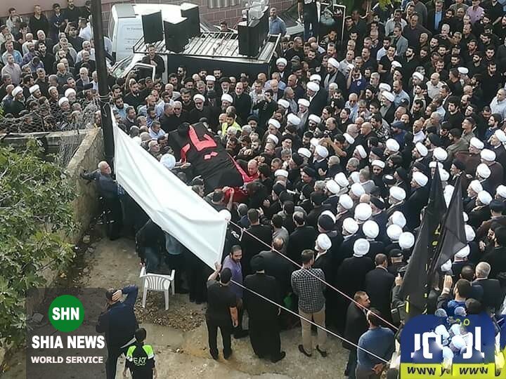 مراسم تشییع و خاکسپاری حجت الاسلام و المسلمین عاملی در لبنان برگزار شد