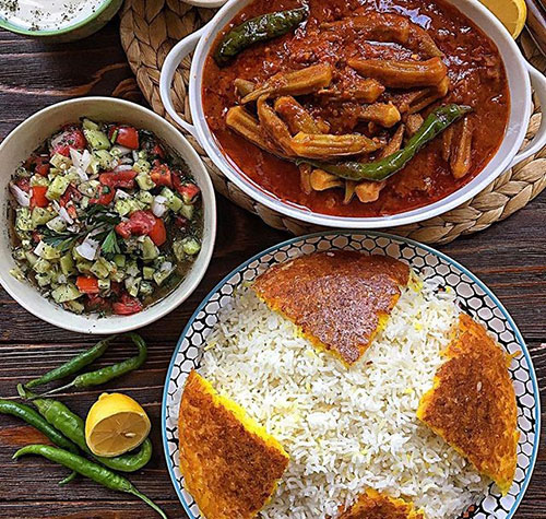 طرز تهیه خورش بامیه طرز تهیه خورش بامیه