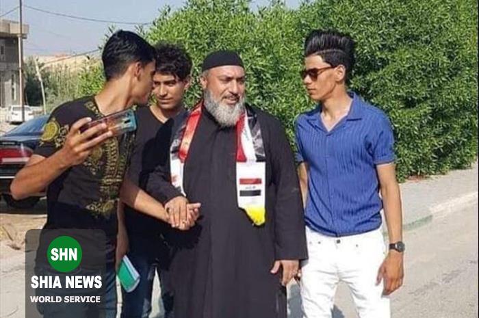 حضور روحانيون در كنار برخي معترضان عراقي