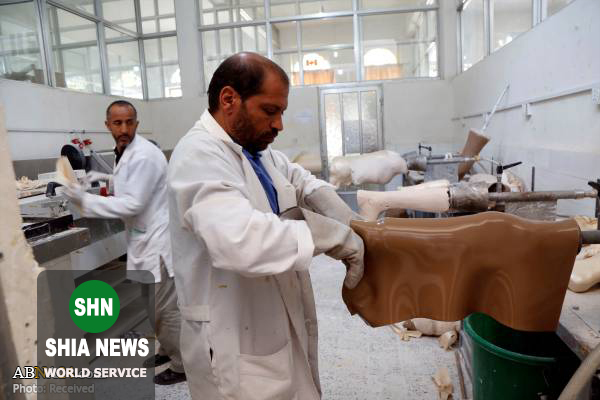 مرکز ساخت دست و پای مصنوعی برای جنگ زده‌های یمنی