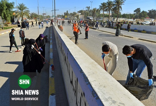 پاکسازی نجف اشرف از آثار برجای مانده از اعتراضات