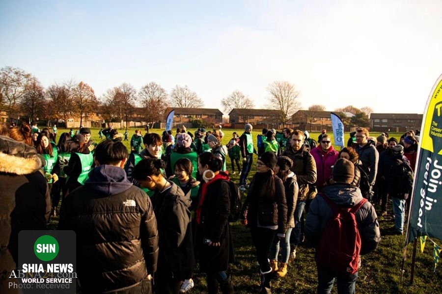 کاشت نهال در لندن با مشارکت موسسه خیریه انجمن وحدت اسلامی شیعیان