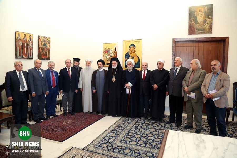 دیدار سیدعلی فضل الله با اسقف روحانی‌های ارتدوكس لبنان
