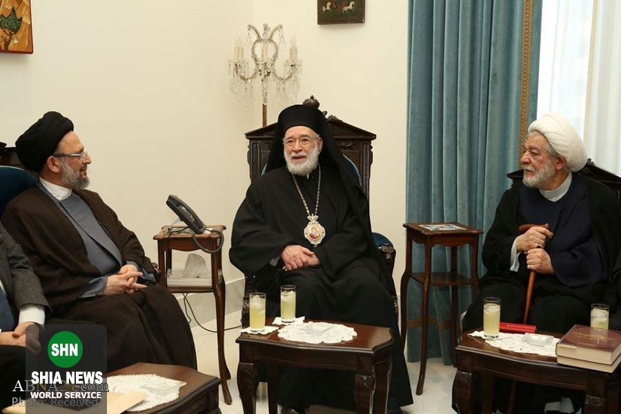 دیدار سیدعلی فضل الله با اسقف روحانی&zwnj;های ارتدوكس لبنان