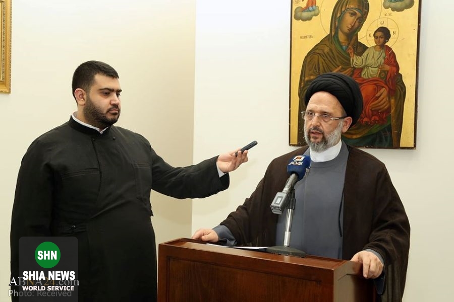 دیدار سیدعلی فضل الله با اسقف روحانی&zwnj;های ارتدوكس لبنان