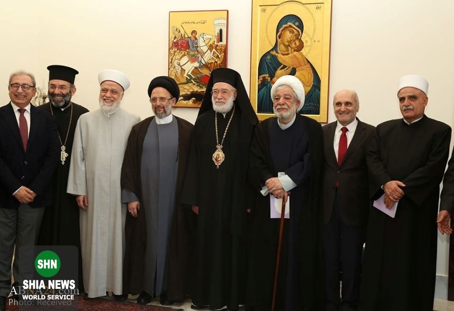 دیدار سیدعلی فضل الله با اسقف روحانی‌های ارتدوكس لبنان