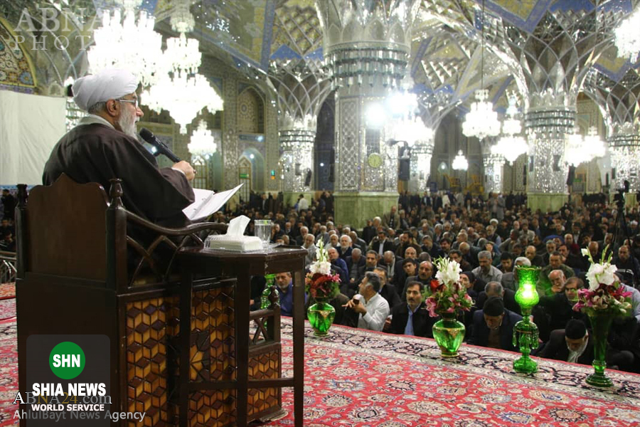 سخنرانی دبیرکل مجمع جهانی اهل بیت(علیه السلام) در حرم مطهر رضوی