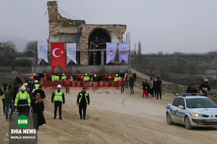 عملیات انتقال یک مسجد تاریخی در ترکیه