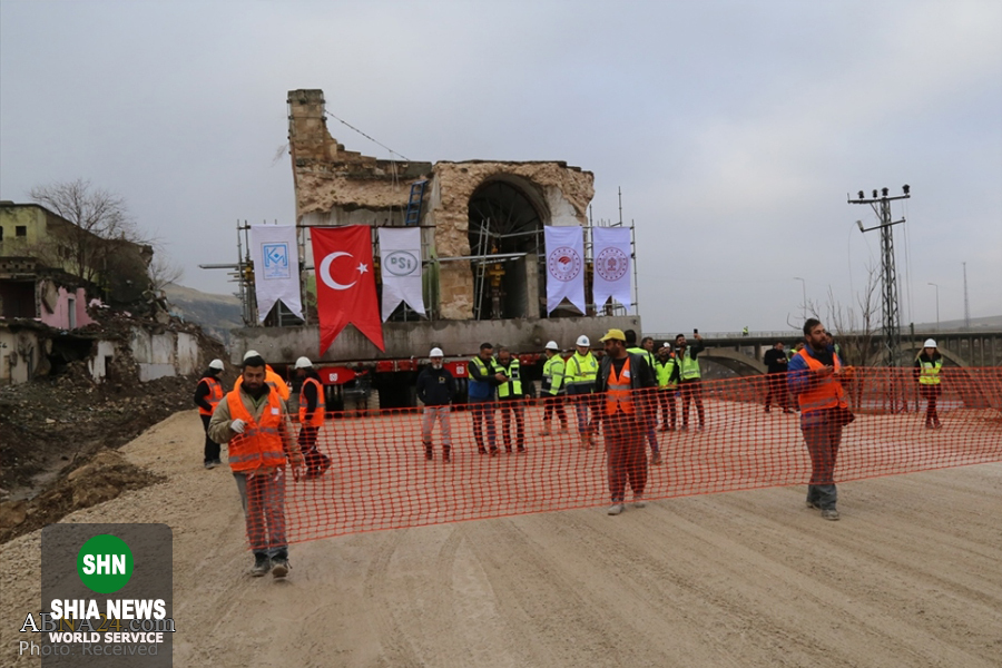 عملیات انتقال یک مسجد تاریخی در ترکیه