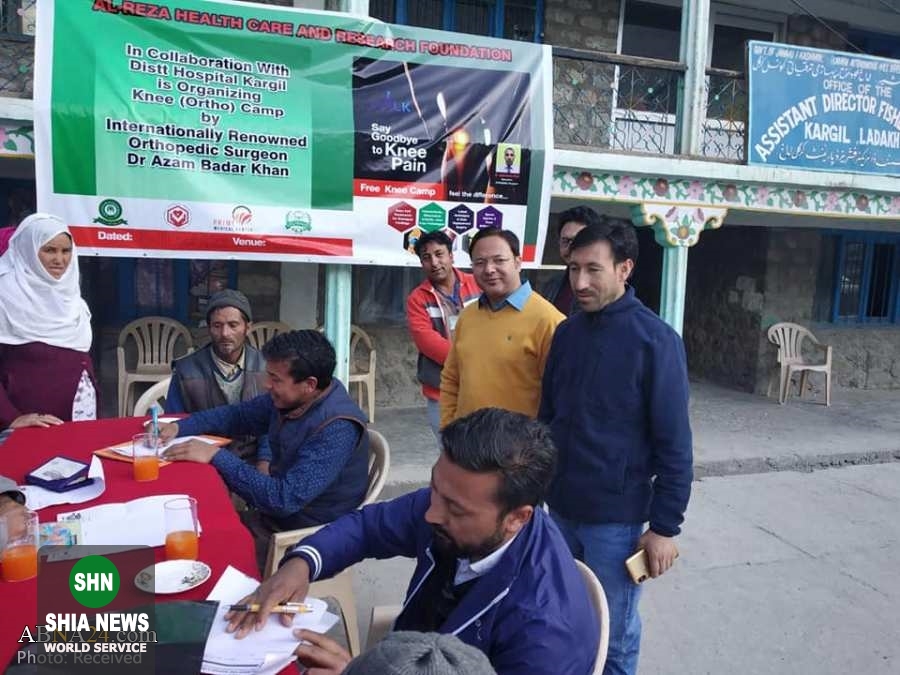 ایجاد کمپ درمانی رایگان توسط شیعیان در کارگیل هند
