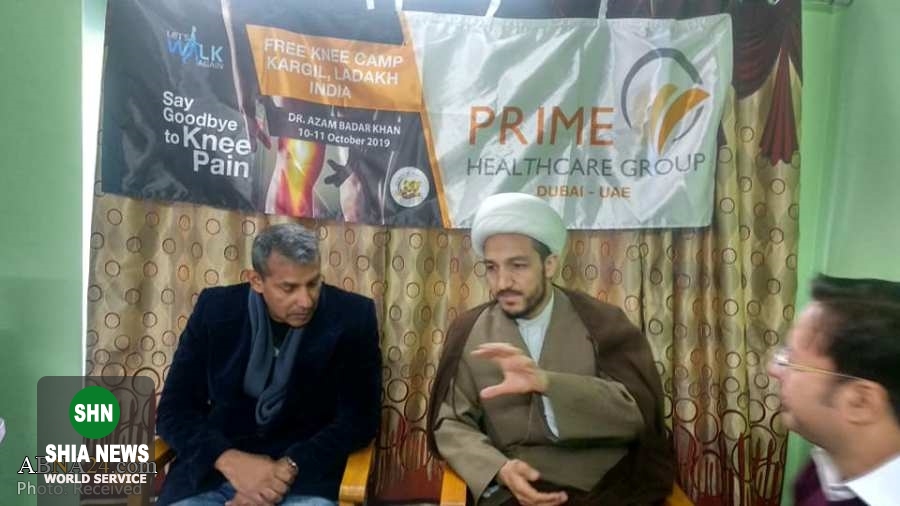 ایجاد کمپ درمانی رایگان توسط شیعیان در کارگیل هند