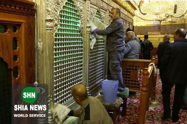 حرم امامین جوادین (علیهم السلام) عطرافشانی شد