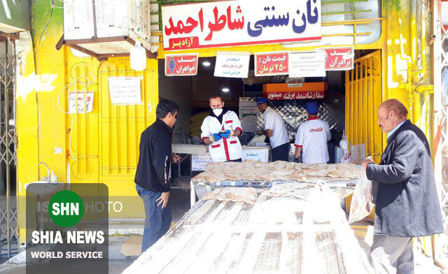 اقدام جالب یک نانوایی برای مقابله با کرونا اقدام جالب یک نانوایی برای مقابله با کرونا