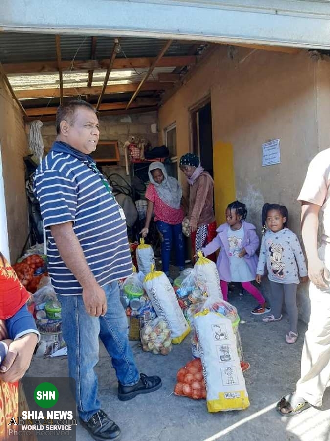 کمک‌های موسسه اهل بیت(ع) آفریقای جنوبی به خانواده‌های آسیب‌دیده از کرونا