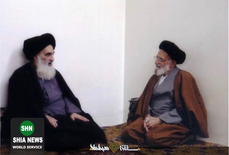 تصویری از آیت الله سیستانی و حجت الاسلام والمسلمین سید احمد اشکوری