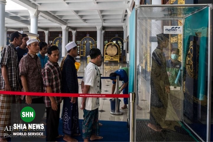 سبک جدید نمازجمعه در اندونزی در ایام همه‌گیری کرونا