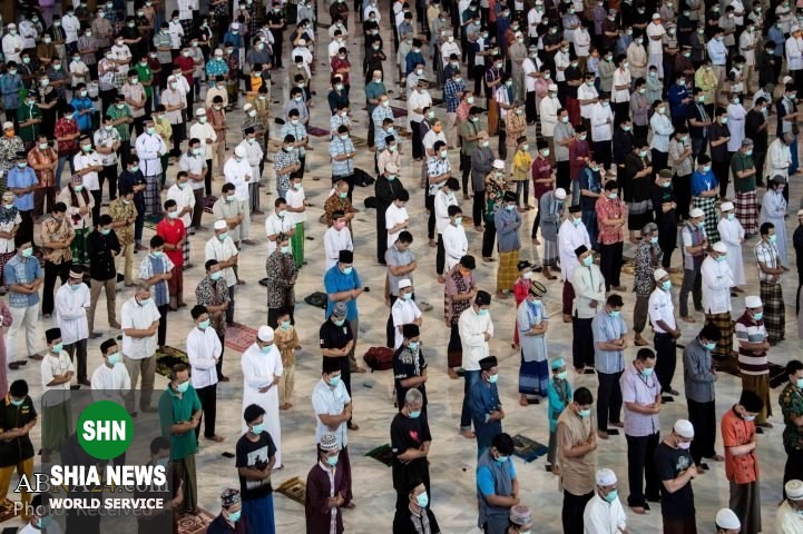 سبک جدید نمازجمعه در اندونزی در ایام همه‌گیری کرونا