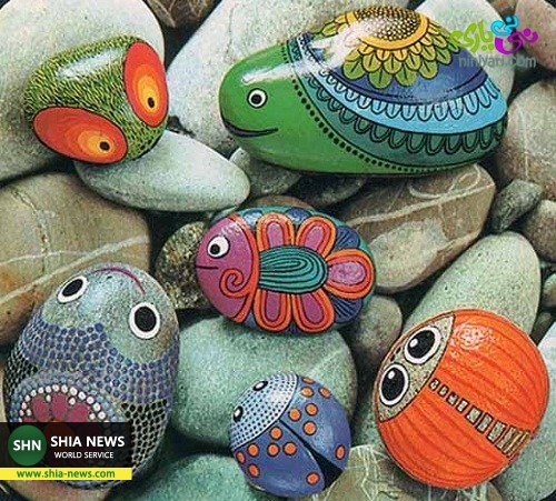 ایده نقاشی روی سنگ برای بچه ها
