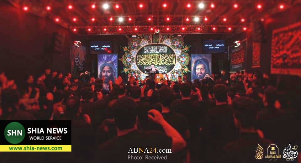 تصاویر عزاداری ایام فاطمیه در حسینیه امام علی(ع) در بصره