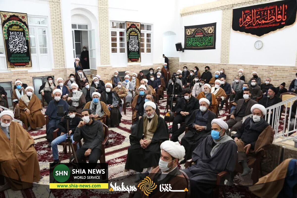 مراسم عزاداری شهادت حضرت زهرا (س) با حضور آیت الله شبیری زنجانی