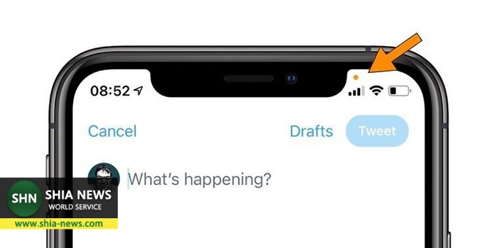نقاط نارنجی و سبز در گوشی آیفون چه معنی می&zwnj;دهند